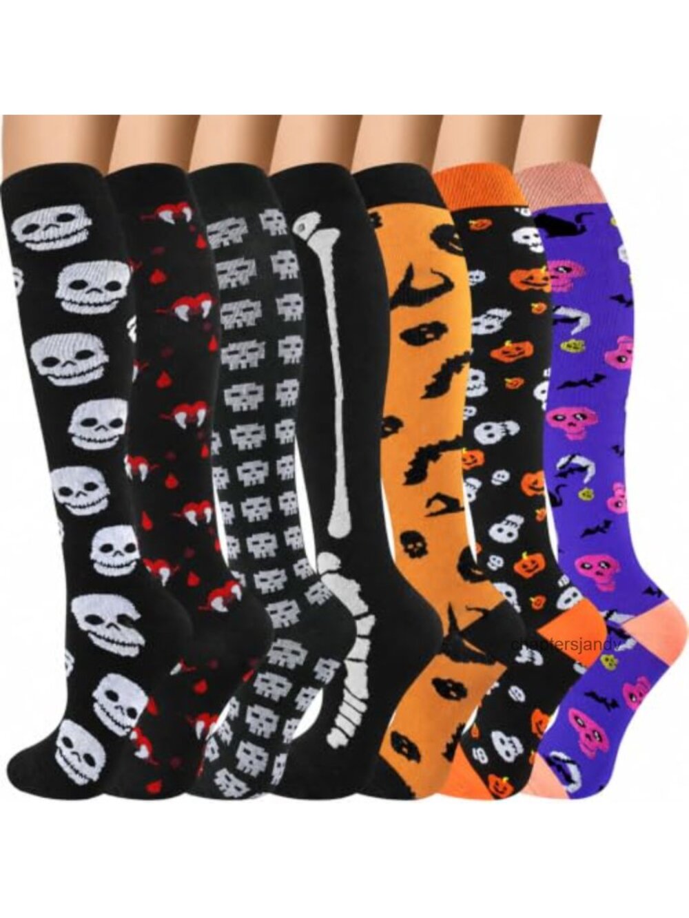 Compression Socks Knee High 20-30mmHg Support Nylon Spandex